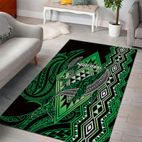 Aotearoa Iwi Ngai Tahu Area Rug NZ Maori Humpback Whale Taniko Motifs LT14 - Polynesian Pride