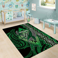 Aotearoa Iwi Ngai Tahu Area Rug NZ Maori Humpback Whale Taniko Motifs LT14 - Polynesian Pride