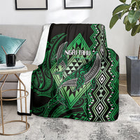 Aotearoa Iwi Ngai Tahu Blanket NZ Maori Humpback Whale Taniko Motifs LT14 - Polynesian Pride