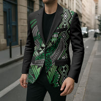 Aotearoa Iwi Ngai Tahu Personalised Blazer NZ Maori Humpback Whale Taniko Motifs LT14 - Polynesian Pride