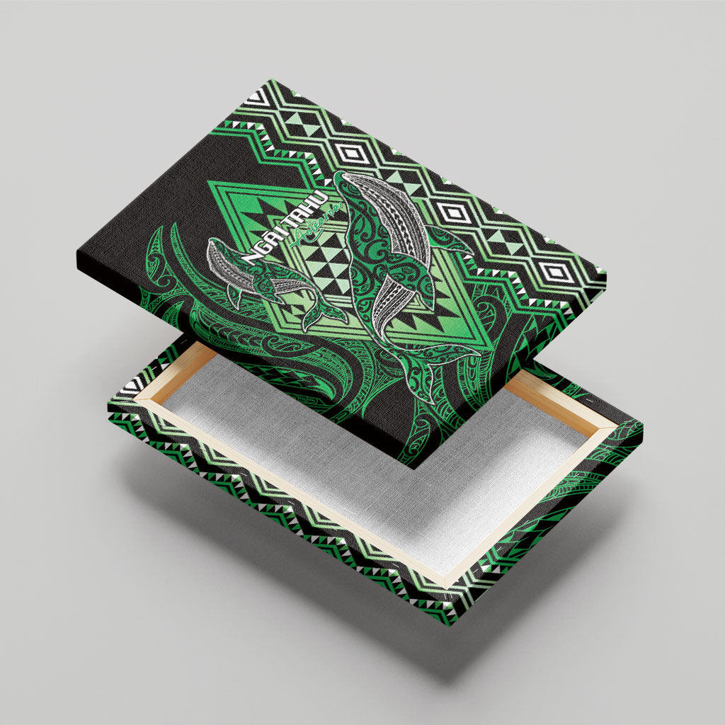 Aotearoa Iwi Ngai Tahu Canvas Wall Art NZ Maori Humpback Whale Taniko Motifs LT14 - Polynesian Pride