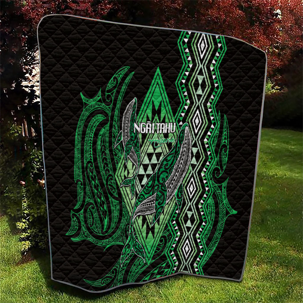 Aotearoa Iwi Ngai Tahu Quilt NZ Maori Humpback Whale Taniko Motifs LT14 - Polynesian Pride