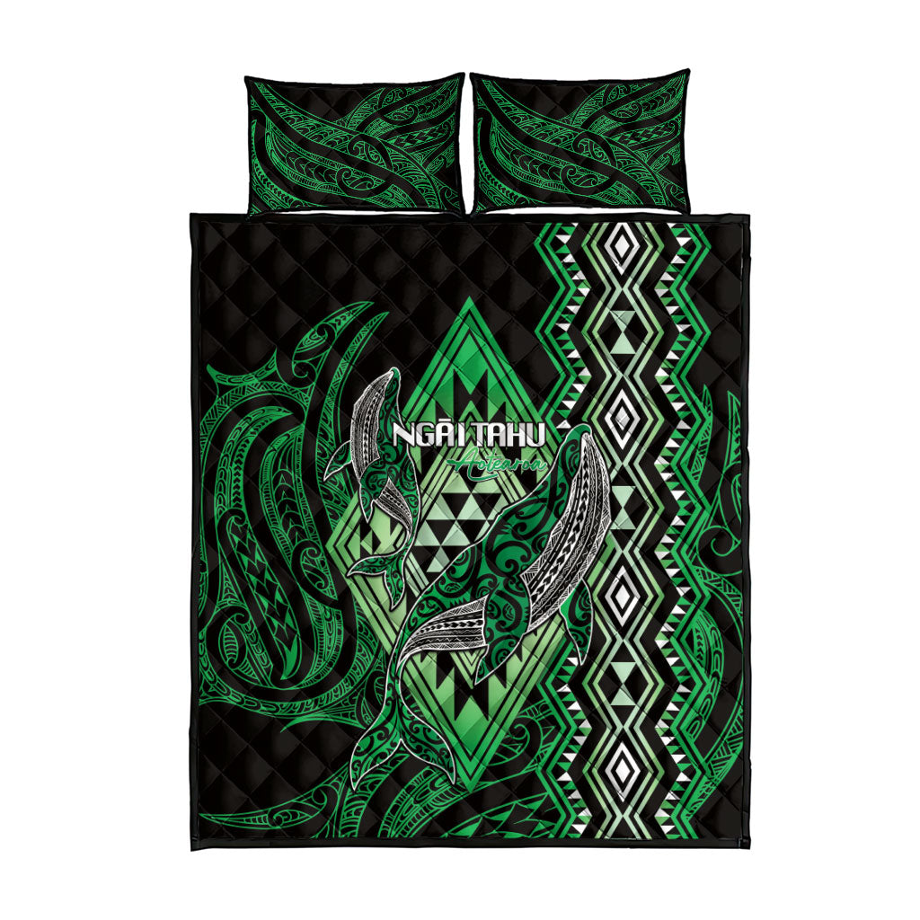 Aotearoa Iwi Ngai Tahu Quilt Bed Set NZ Maori Humpback Whale Taniko Motifs LT14 - Polynesian Pride