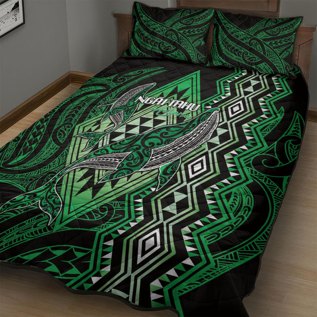 Aotearoa Iwi Ngai Tahu Quilt Bed Set NZ Maori Humpback Whale Taniko Motifs LT14 - Polynesian Pride