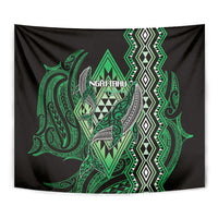 Aotearoa Iwi Ngai Tahu Tapestry NZ Maori Humpback Whale Taniko Motifs LT14 - Polynesian Pride