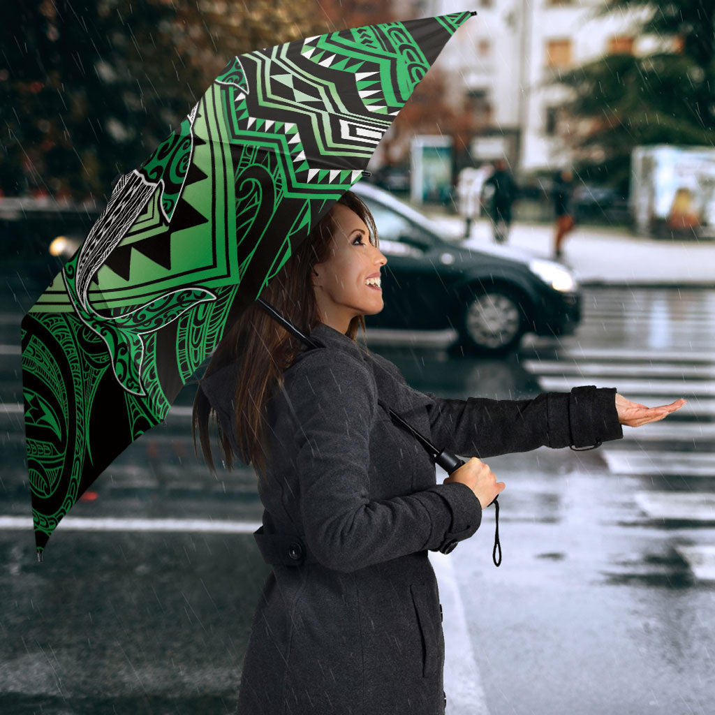 Aotearoa Iwi Ngai Tahu Umbrella NZ Maori Humpback Whale Taniko Motifs LT14 - Polynesian Pride