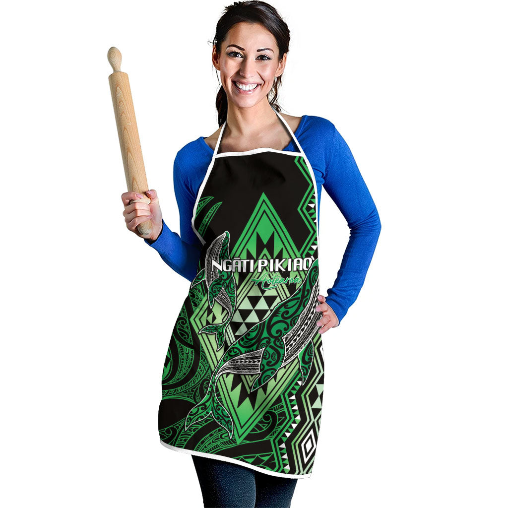 Aotearoa Iwi Ngati Pikiao Apron NZ Maori Humpback Whale Taniko Motifs LT14 - Polynesian Pride