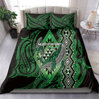 Aotearoa Iwi Ngati Pikiao Bedding Set NZ Maori Humpback Whale Taniko Motifs LT14 - Polynesian Pride