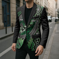 Aotearoa Iwi Ngati Pikiao Personalised Blazer NZ Maori Humpback Whale Taniko Motifs LT14 - Polynesian Pride