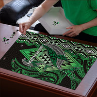 Aotearoa Iwi Ngati Pikiao Puzzle NZ Maori Humpback Whale Taniko Motifs LT14 - Polynesian Pride
