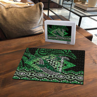 Aotearoa Iwi Ngati Pikiao Puzzle NZ Maori Humpback Whale Taniko Motifs LT14 - Polynesian Pride