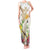 New Zealand Cacatua Galerita Tank Maxi Dress Aotearoa Cockatoo Tropical Flowers