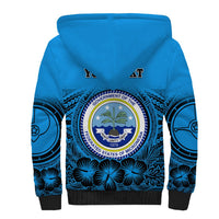Personalised Yap Constitution Day Sherpa Hoodie FSM Seal Happy 24 December LT14 - Polynesian Pride