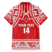 Samoa Rugby Custom Hawaiian Shirt Toa Samoa Pacific Sporty Red - Polynesian Pride