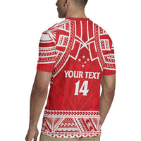 Samoa Rugby Custom Rugby Jersey Toa Samoa Pacific Sporty Red - Polynesian Pride
