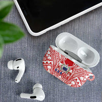 Toa Samoa Rugby Custom AirPods Case Samoa mo Samoa Polynesian Pacific Red - Polynesian Pride