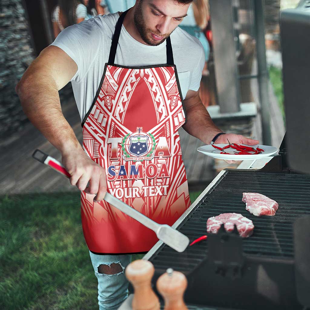 Toa Samoa Rugby Custom Apron Samoa mo Samoa Polynesian Pacific Red - Polynesian Pride