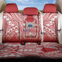 Toa Samoa Rugby Custom Back Car Seat Cover Samoa mo Samoa Polynesian Pacific Red - Polynesian Pride
