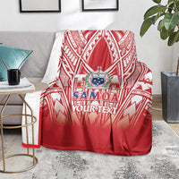 Toa Samoa Rugby Custom Blanket Samoa mo Samoa Polynesian Pacific Red - Polynesian Pride