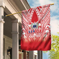 Toa Samoa Rugby Custom Garden Flag Samoa mo Samoa Polynesian Pacific Red - Polynesian Pride