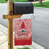 Toa Samoa Rugby Custom Garden Flag Samoa mo Samoa Polynesian Pacific Red - Polynesian Pride