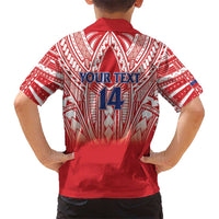 Toa Samoa Rugby Custom Hawaiian Shirt Samoa mo Samoa Polynesian Pacific Red - Polynesian Pride