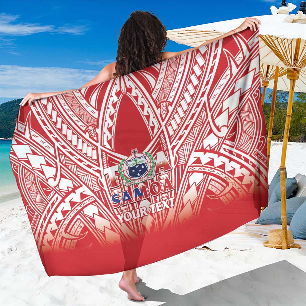 Toa Samoa Rugby Custom Sarong Samoa mo Samoa Polynesian Pacific Red - Polynesian Pride
