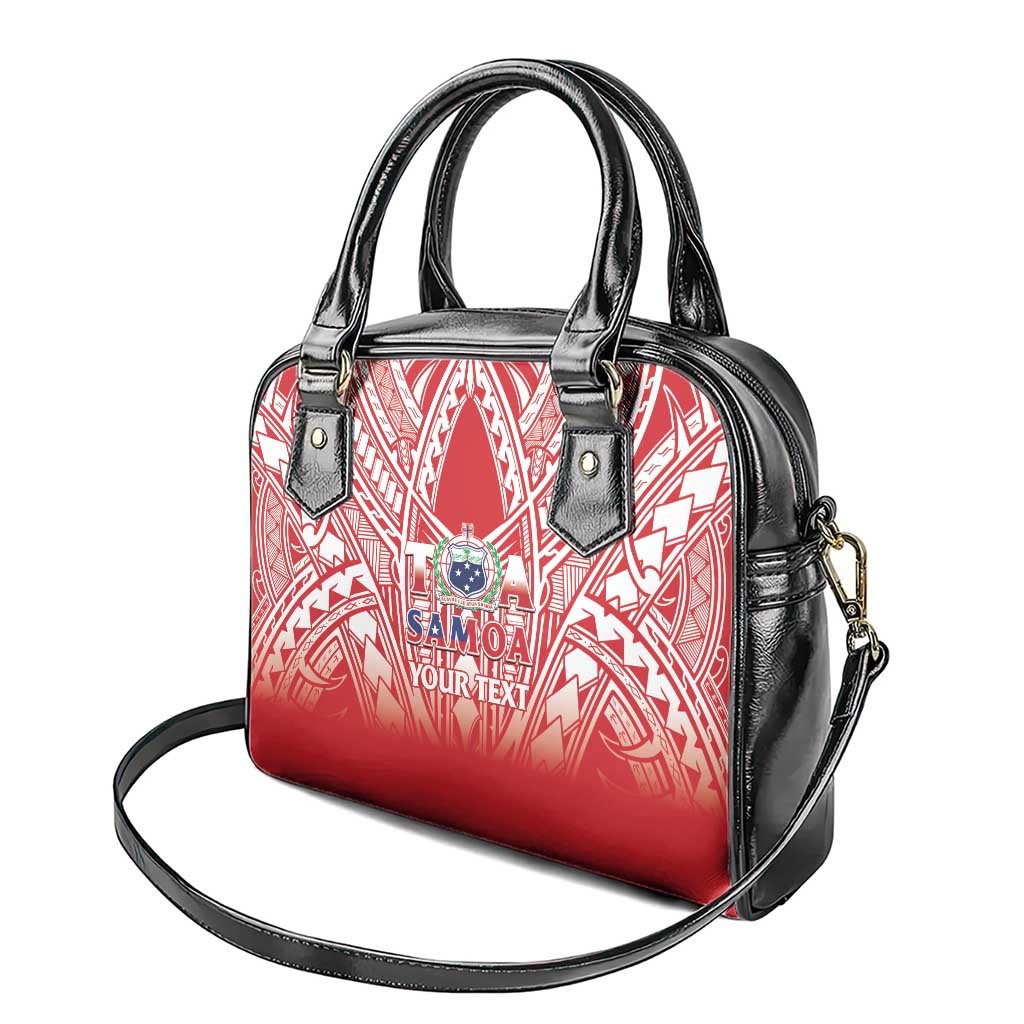 Toa Samoa Rugby Custom Shoulder Handbag Samoa mo Samoa Polynesian Pacific Red - Polynesian Pride