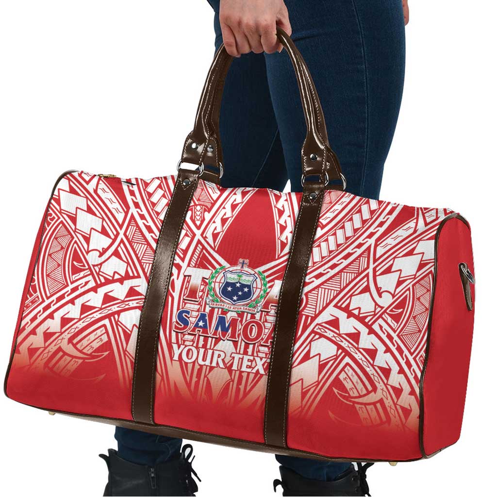 Toa Samoa Rugby Custom Travel Bag Samoa mo Samoa Polynesian Pacific Red - Polynesian Pride
