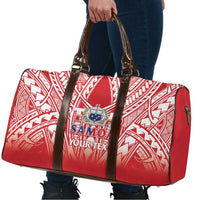 Toa Samoa Rugby Custom Travel Bag Samoa mo Samoa Polynesian Pacific Red - Polynesian Pride