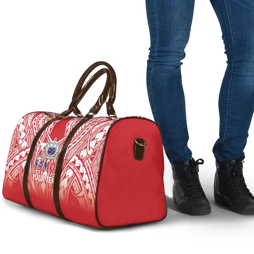 Toa Samoa Rugby Custom Travel Bag Samoa mo Samoa Polynesian Pacific Red - Polynesian Pride