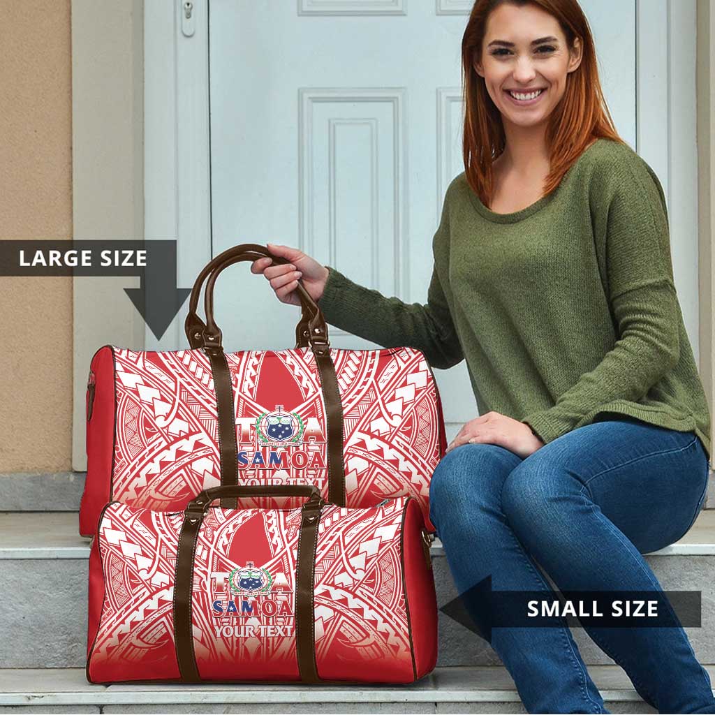Toa Samoa Rugby Custom Travel Bag Samoa mo Samoa Polynesian Pacific Red - Polynesian Pride