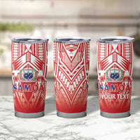 Toa Samoa Rugby Custom Tumbler Cup Samoa mo Samoa Polynesian Pacific Red - Polynesian Pride