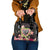 Polynesia Valentine's Day Shoulder Handbag Hammerhead Shark Plumeria With Polynesian Pattern