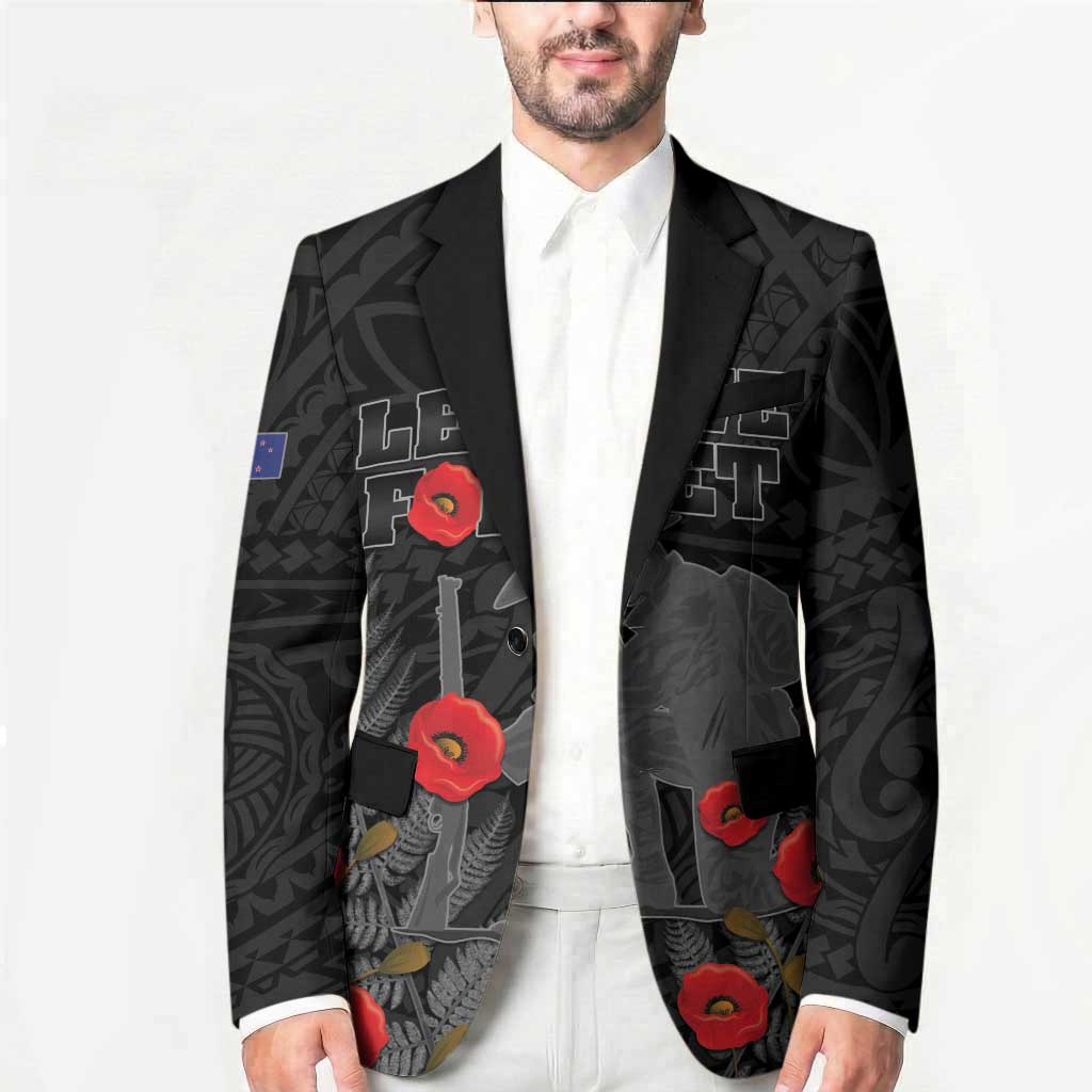 Personalised New Zealand ANZAC Day Blazer Lest We Forget Soldier Memorial