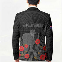 Personalised New Zealand ANZAC Day Blazer Lest We Forget Soldier Memorial