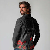Personalised New Zealand ANZAC Day Long Sleeve Polo Shirt Lest We Forget Soldier Memorial