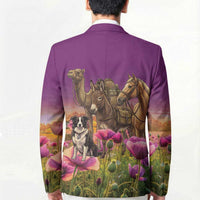 ANZAC Day Blazer Lest We Forget The Animals Of War