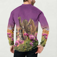 ANZAC Day Button Sweatshirt Lest We Forget The Animals Of War