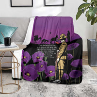 ANZAC Soldier and War Animals Blanket We Will Remember Them