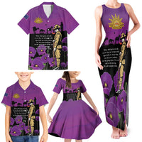 ANZAC Soldier and War Animals Family Matching Tank Maxi Dress and Hawaiian Shirt We Will Remember Them LT15 - Polynesian Pride