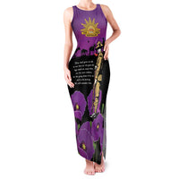 ANZAC Soldier and War Animals Family Matching Tank Maxi Dress and Hawaiian Shirt We Will Remember Them LT15 Mom's Dress Purple - Polynesian Pride