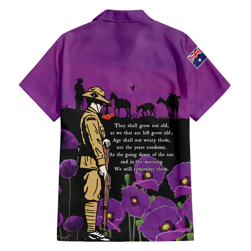 ANZAC Soldier and War Animals Hawaiian Shirt We Will Remember Them