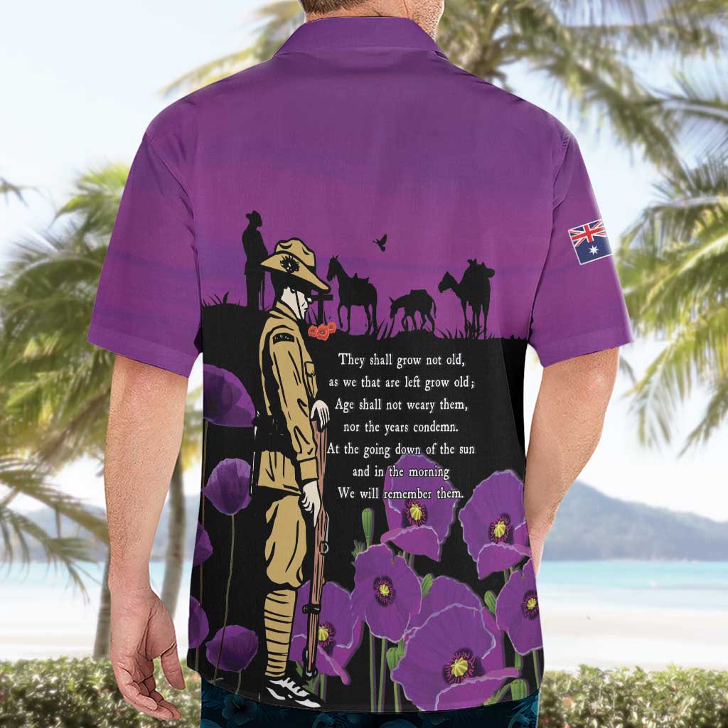 ANZAC Soldier and War Animals Hawaiian Shirt We Will Remember Them