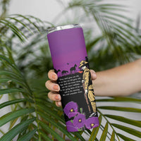 ANZAC Soldier and War Animals Skinny Tumbler We Will Remember Them