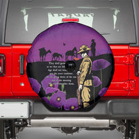 ANZAC Soldier and War Animals Spare Tire Cover We Will Remember Them