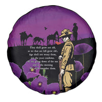 ANZAC Soldier and War Animals Spare Tire Cover We Will Remember Them