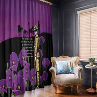 ANZAC Soldier and War Animals Window Curtain We Will Remember Them