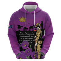 ANZAC Soldier and War Animals Zip Hoodie We Will Remember Them