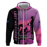 Personalised ANZAC War Animals Hoodie Lest We Forget Memorial